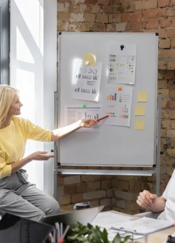 close-up-young-business-team-working