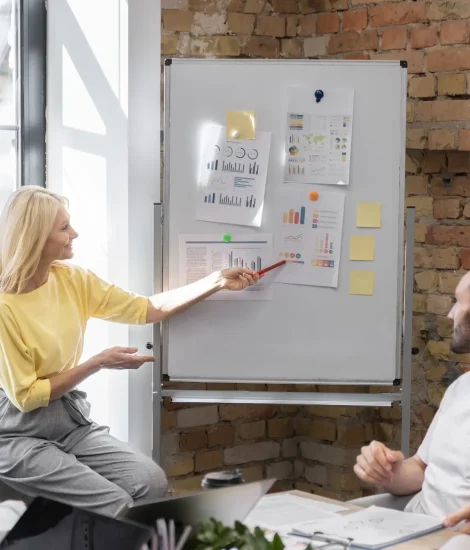 close-up-young-business-team-working